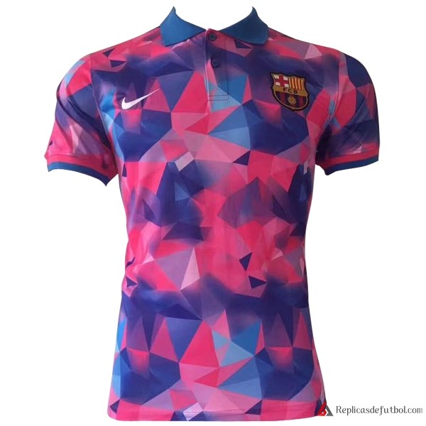 Polo Barcelona 2017-2018 Rosa Azul